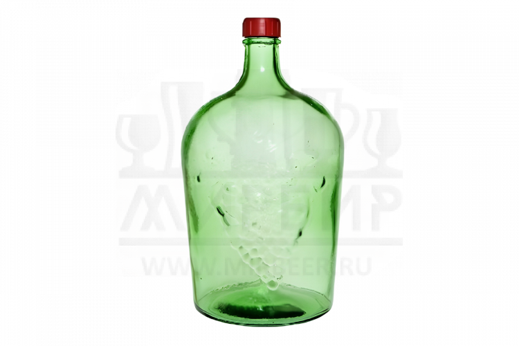 Бутыль "Виноград" зеленая ТО d38 5л.