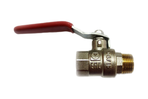 Кран Valtec шаровой 1/2" вн-наруж. BSP, латунь
