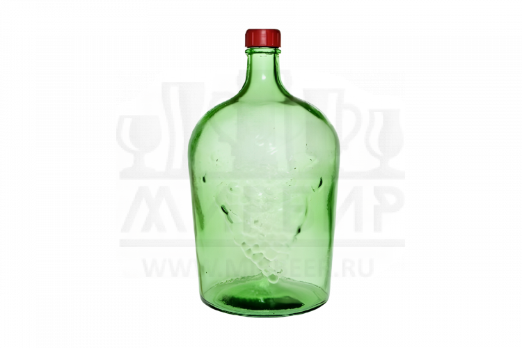 Бутыль "Виноград" зеленая ТО d38 3л.